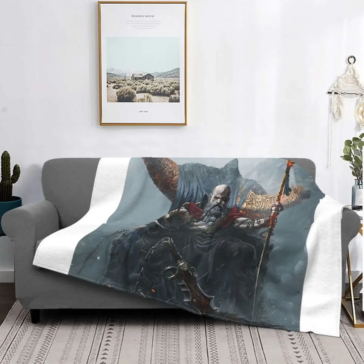 God of War Athena Game Blanket Flannel Decoration The Allfather Kratos Portable Home Bedspread
God of War Athena Game Blanket Flannel Decoration The Allfather Kratos Portable Home Bedspread