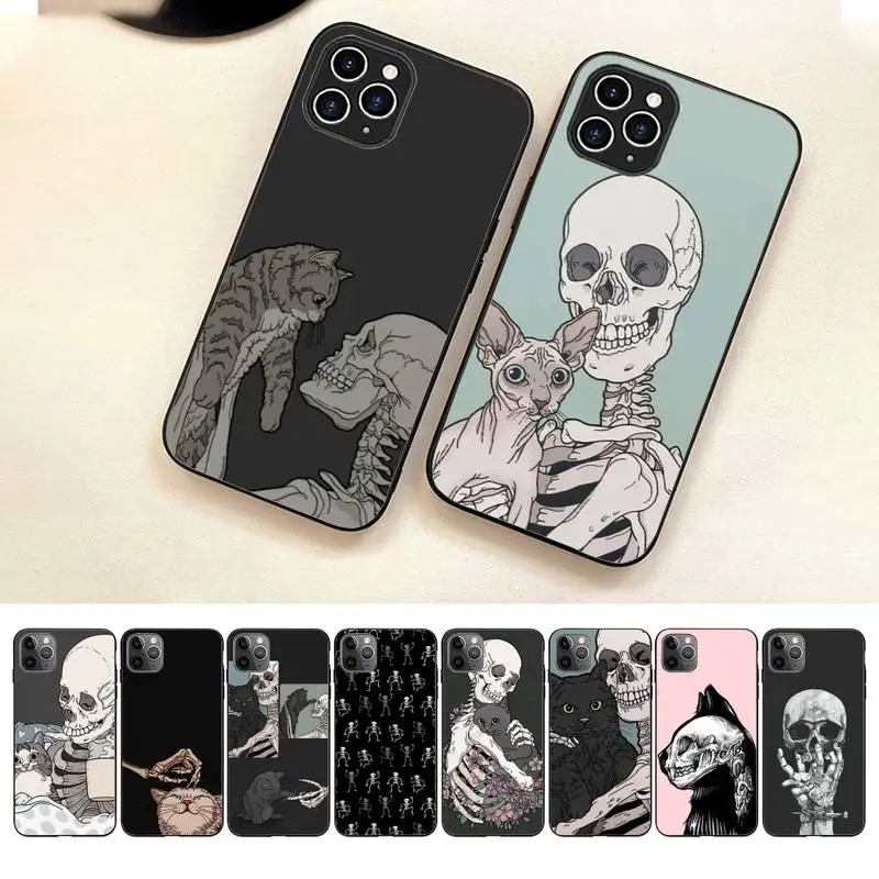 Cute Skull And Cat Phone Case For Iphone 7 8 Plus X Xr Xs 11 12 13 Se2020 Mini Mobile Iphones 14 Pro Max Case 
Cute Skull And Cat Phone Case For Iphone 7 8 Plus X Xr Xs 11 12 13 Se2020 Mini Mobile Iphones 14 Pro Max Case
