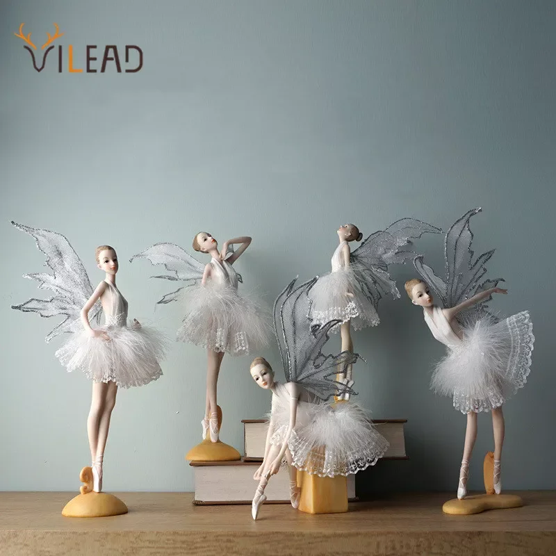 Vilead Resin Ballet Dancer Figurine Creative Angel Miniature Fairy Garden Statue Model Girl Room Decoration Accessories Interior
Vilead Resin Ballet Dancer Figurine Creative Angel Miniature Fairy Garden Statue Model Girl Room Decoration Accessories Interior