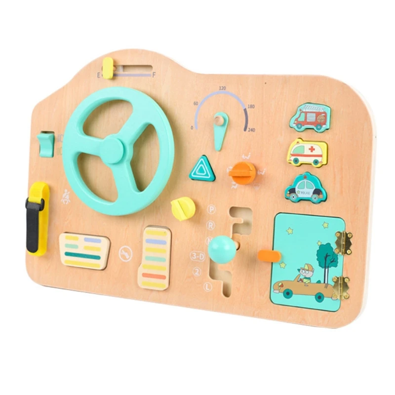 Simulated Driving Steering Wheel Copilot Toy Wooden Funny Interactive Toy Montessori Sensory Board Educational Toy
Simulated Driving Steering Wheel Copilot Toy Wooden Funny Interactive Toy Montessori Sensory Board Educational Toy