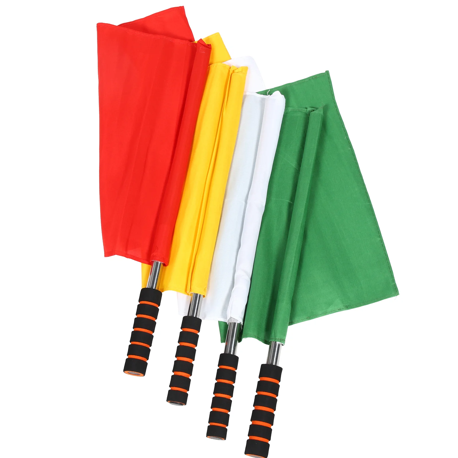 4 Pcs Referee Flag Football Match Signal Flags Race Sports Hand Waving Conducting Stainless Steel Soccer Warning Running
4 Pcs Referee Flag Football Match Signal Flags Race Sports Hand Waving Conducting Stainless Steel Soccer Warning Running