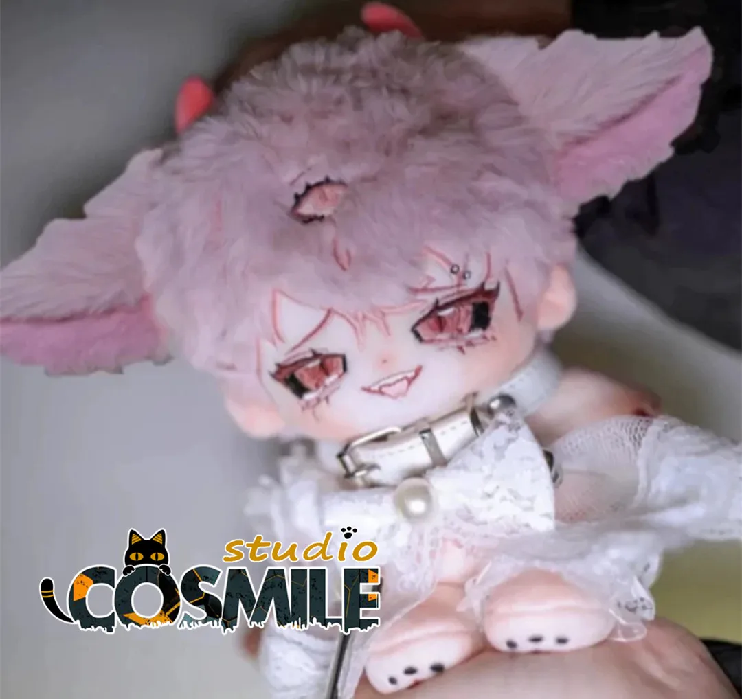 

No attributes Pink Oni Yander Akuma Devil Unique Monster Cute Stuffed Plushie 20cm Plush Doll Body Toy PD Halloween Gift Sa