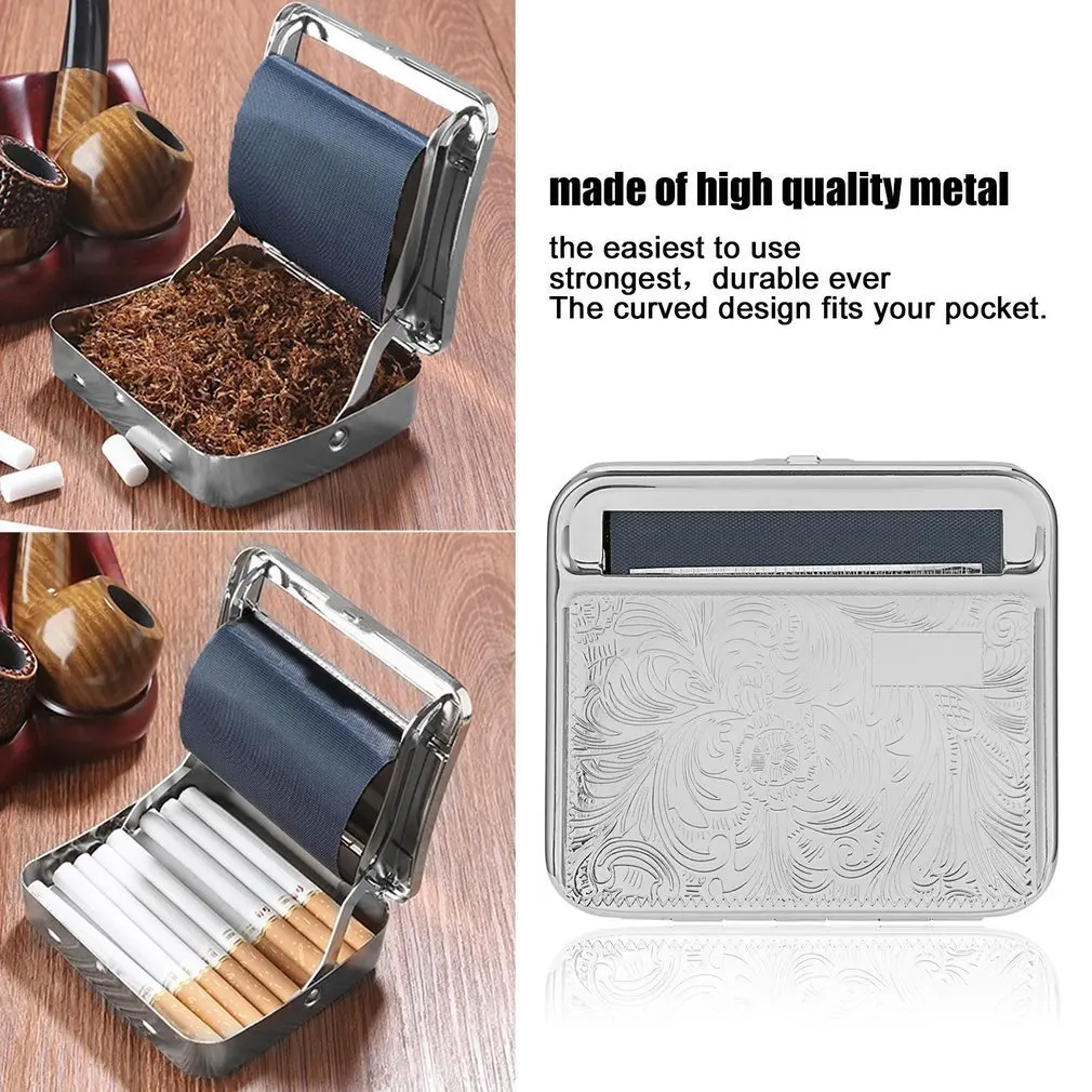 Metal Automatic Cigarette Roller Tobacco Roller Boxed Tin Cigarette Roller Cigarette Box
Metal Automatic Cigarette Roller Tobacco Roller Boxed Tin Cigarette Roller Cigarette Box