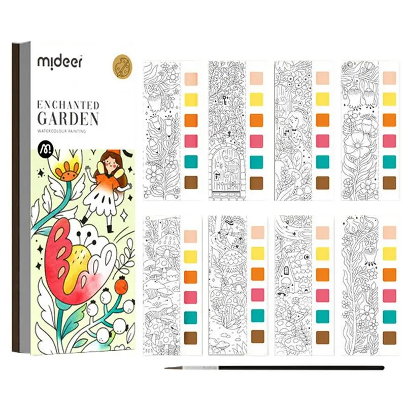Pocket Watercolor Painting Book+Paint Brush Bookmark Coloring Book Gift For Girls Kid Toddlers Art Painting Supplies Artist Tool
Pocket Watercolor Painting Book+Paint Brush Bookmark Coloring Book Gift For Girls Kid Toddlers Art Painting Supplies Artist Tool