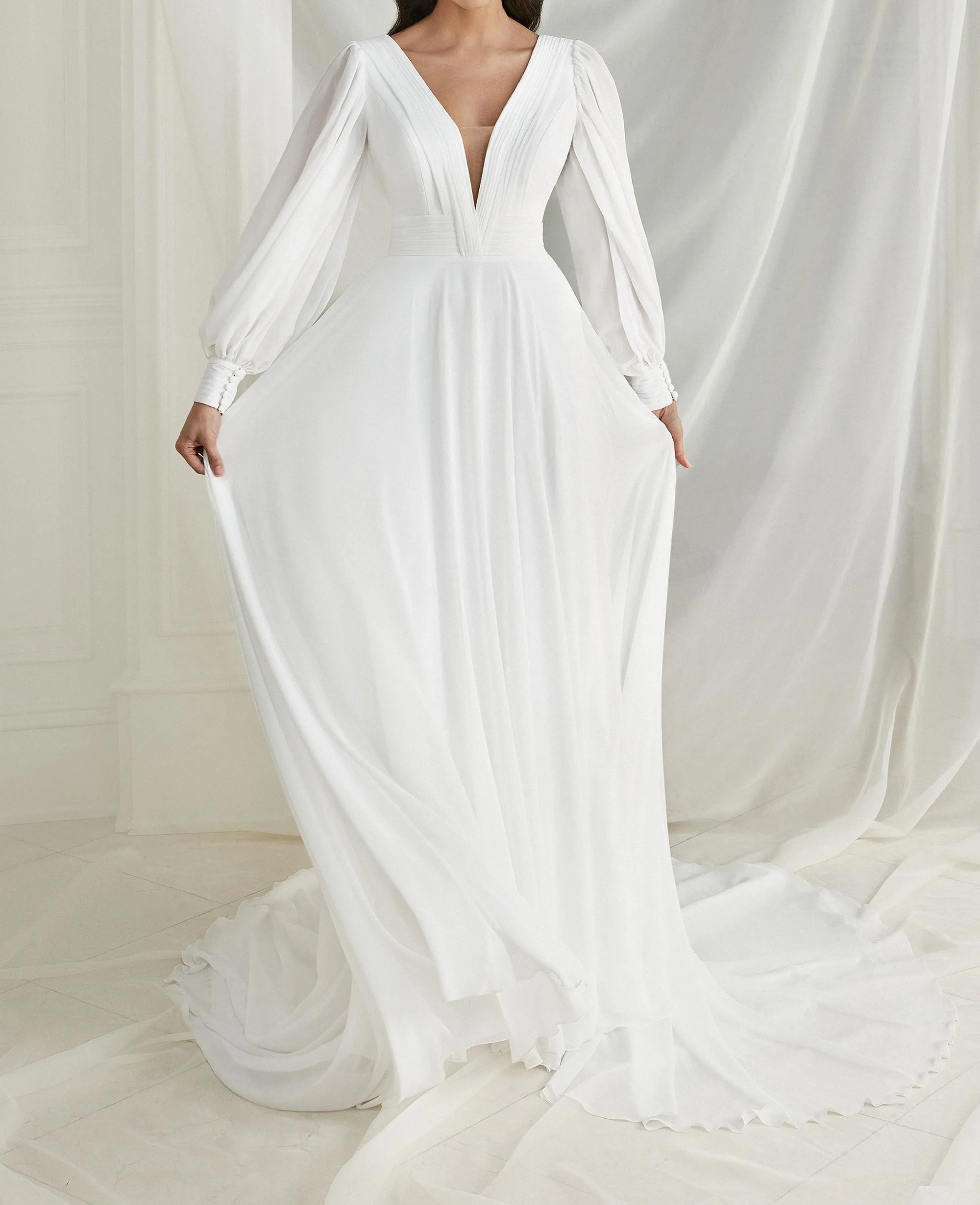 All-season 2023 Long New Women Happy Straight Chiffon Wedding Dress WHW-186
All-season 2023 Long New Women Happy Straight Chiffon Wedding Dress WHW-186