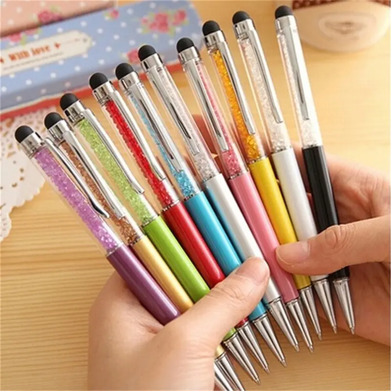 1 Pc Crystal Diamond Ballpoint Pen Touch Screen Ballpen Stationery Canates Escolar School Supplies Bling Ball Point Pens
1 Pc Crystal Diamond Ballpoint Pen Touch Screen Ballpen Stationery Canates Escolar School Supplies Bling Ball Point Pens