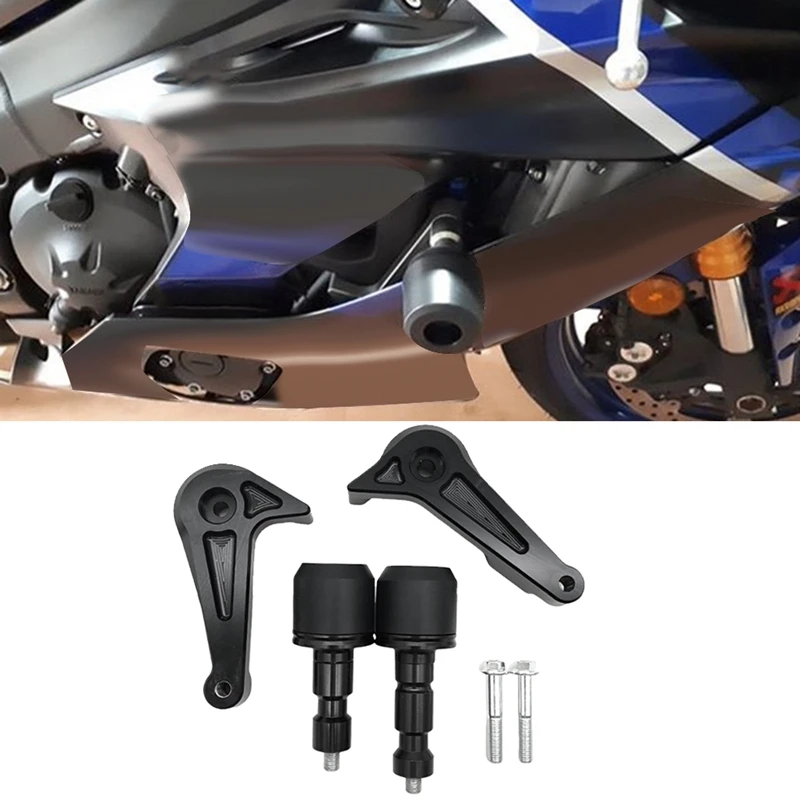 Motorcycle Aluminium Alloy Falling Protection Frame Slider Crash Pad Protector For YAMAHA YZF-R6 2017-2022 
Motorcycle Aluminium Alloy Falling Protection Frame Slider Crash Pad Protector For YAMAHA YZF-R6 2017-2022