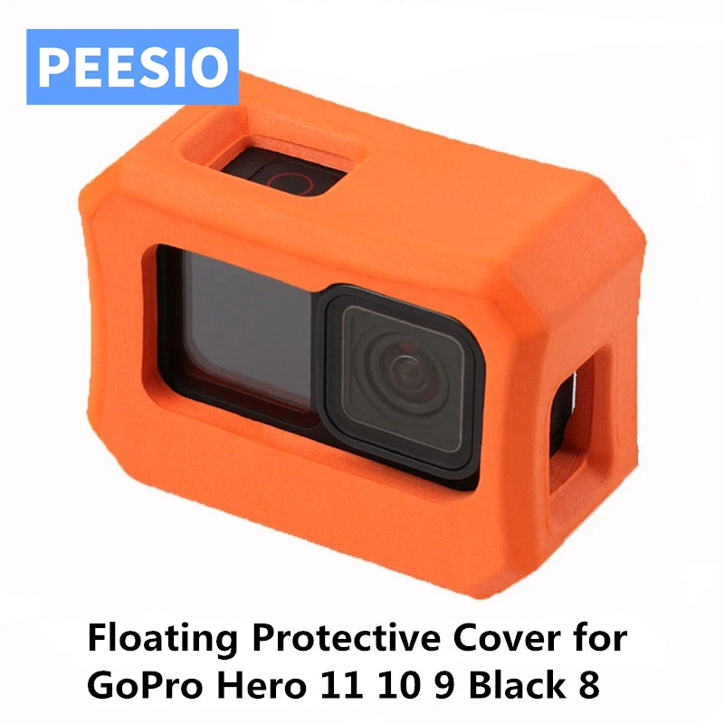 

Go Pro Camera Floating Protective Cover for Gopro Hero 11 10 9 8 Camera Orange Floaty Case for Diving Surfing Gopro Accessories