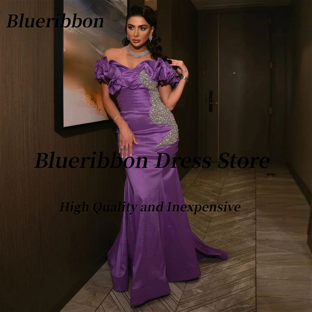 Blueribbon Vestidos De Fiesta Ruffles Off Shoulder Prom Dresses Beaded Lace Up Sexy Back Evening Banquet Long Mermaid Party Gown
Blueribbon Vestidos De Fiesta Ruffles Off Shoulder Prom Dresses Beaded Lace Up Sexy Back Evening Banquet Long Mermaid Party Gown