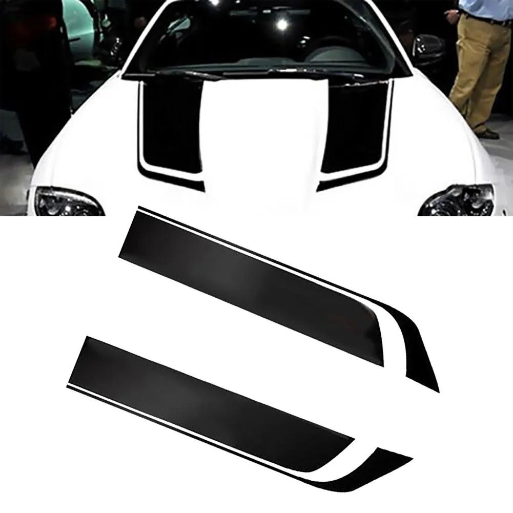 Vinyl Car Sticker Hood Racing Set Stripe Universal 2PCS Adhesive Auto Black Decal
Vinyl Car Sticker Hood Racing Set Stripe Universal 2PCS Adhesive Auto Black Decal