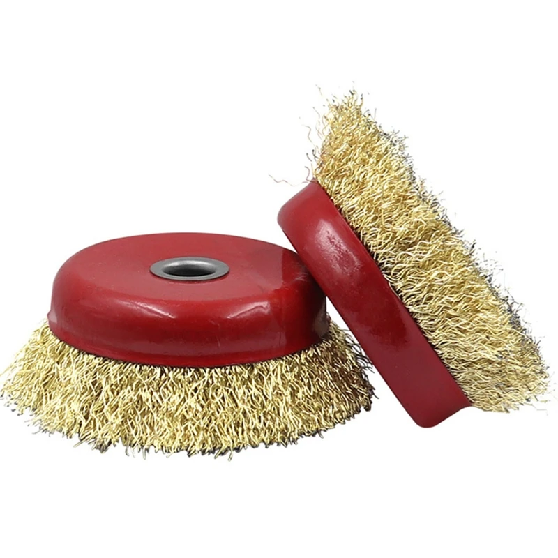 Compact Wire Cup Brush Bowl Cup Steel Wire Wheel Cup Brush Fitting for Angle Grinder Rust Paint Removal Hole 10/16mm
Compact Wire Cup Brush Bowl Cup Steel Wire Wheel Cup Brush Fitting for Angle Grinder Rust Paint Removal Hole 10/16mm