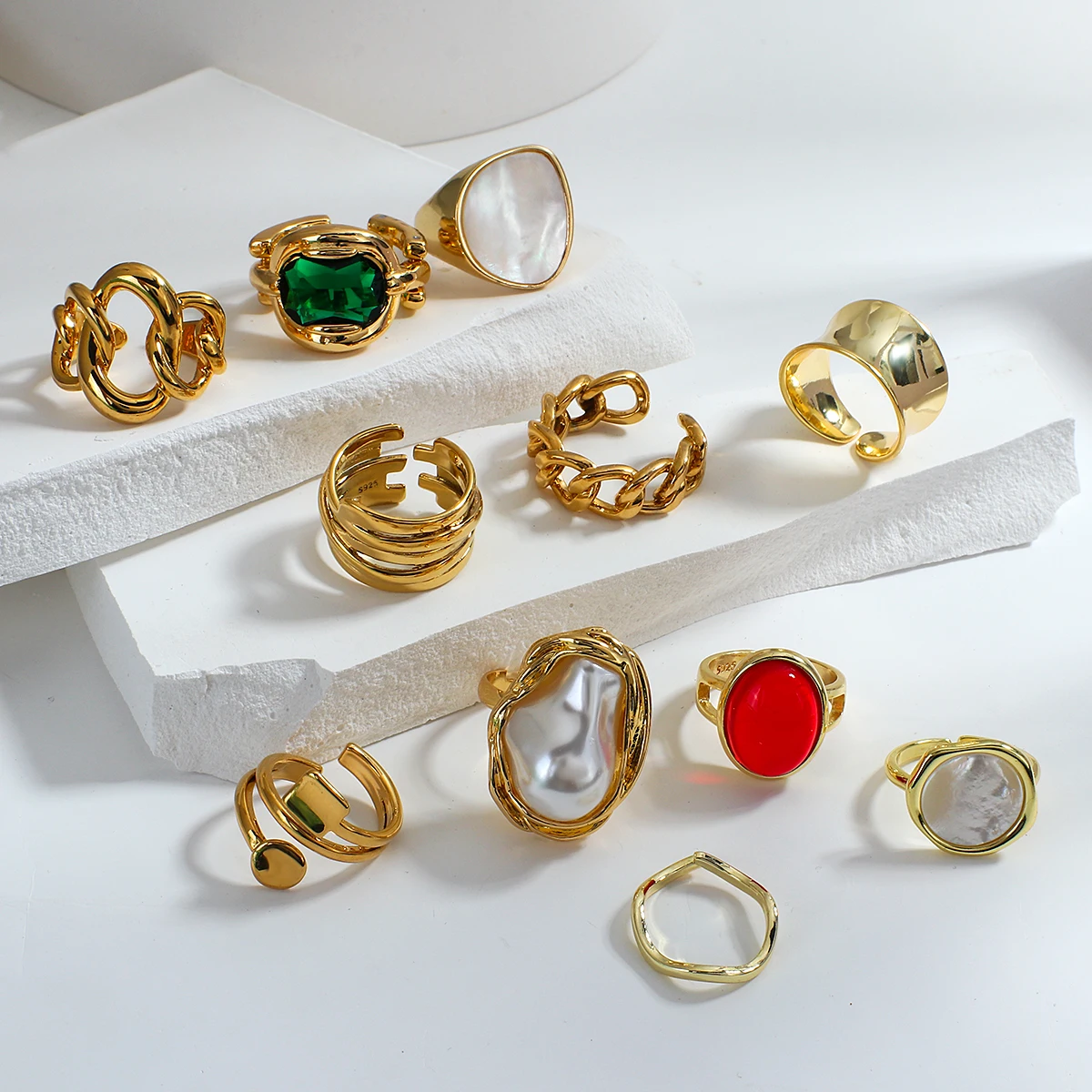 Flashbuy Hot Thick Chunky Geometric Open Ring Twisted Link Gold Stylish Rings Women Male Hip Hop Fashion Jewelry Bague
Flashbuy Hot Thick Chunky Geometric Open Ring Twisted Link Gold Stylish Rings Women Male Hip Hop Fashion Jewelry Bague