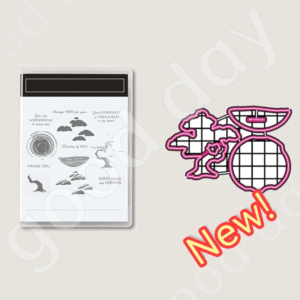 New Metal Cutting Dies Silicone Stamps Scrapbooking Album Paper Card DIY Embossing Craft Supplies Sunset Clouds Molds Hot Sale
New Metal Cutting Dies Silicone Stamps Scrapbooking Album Paper Card DIY Embossing Craft Supplies Sunset Clouds Molds Hot Sale