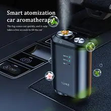 Electric Auto Air Diffuser Aroma Car Air Vent Humidifier Mist Wood Grain Oil Aromatherapy Car Air Freshener Perfume Fragrance