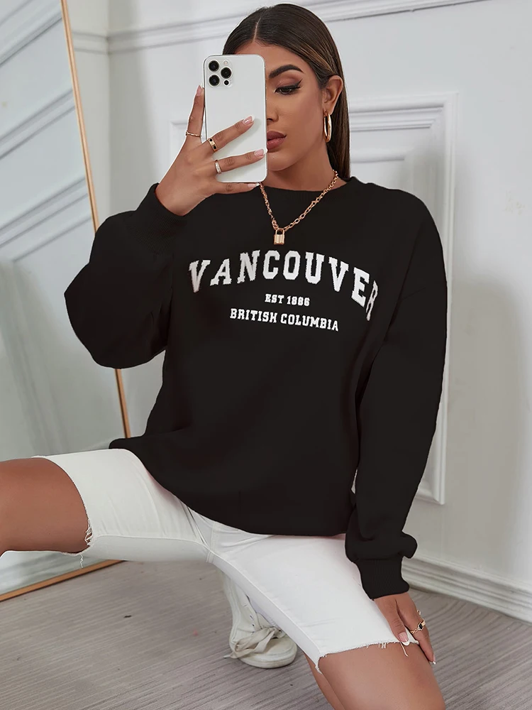 Vancouver Est 1886 Britisn Columbia Prints Womans Hoodies American Street Retro Sweatshirt O-Neck Casual Hoodie Women Pullovers
Vancouver Est 1886 Britisn Columbia Prints Womans Hoodies American Street Retro Sweatshirt O-Neck Casual Hoodie Women Pullovers