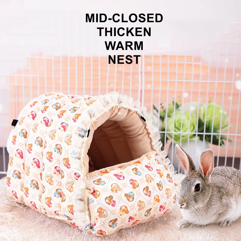 Detachable Washable Bear Printed Lace Winter Warm Cage Sleep Bed Hanging Hammock Nest Hamster Rabbit Chinchilla Cat Accessories
Detachable Washable Bear Printed Lace Winter Warm Cage Sleep Bed Hanging Hammock Nest Hamster Rabbit Chinchilla Cat Accessories