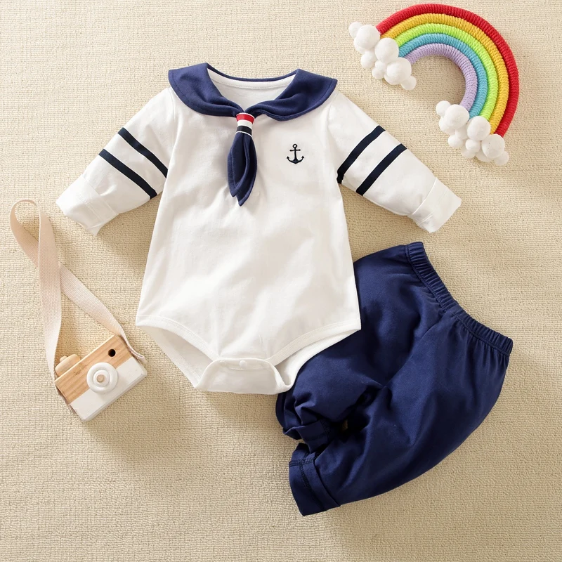 Hibobi Design 2Pcs Suit Newborn Baby Boy Long Sleeve Navy Collar Long Sleeve Romper & Pant Jumpsuits Babygrow Baby Clothes
Hibobi Design 2Pcs Suit Newborn Baby Boy Long Sleeve Navy Collar Long Sleeve Romper & Pant Jumpsuits Babygrow Baby Clothes