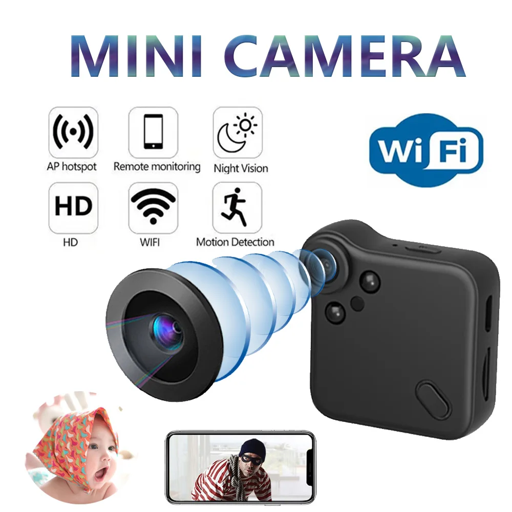 HD Smart ip Cam Mini Camera Wireless WIFI P2P/AP Surveillance Camcorder Night Vision Motion Detect Home Security Micro Cam
HD Smart ip Cam Mini Camera Wireless WIFI P2P/AP Surveillance Camcorder Night Vision Motion Detect Home Security Micro Cam