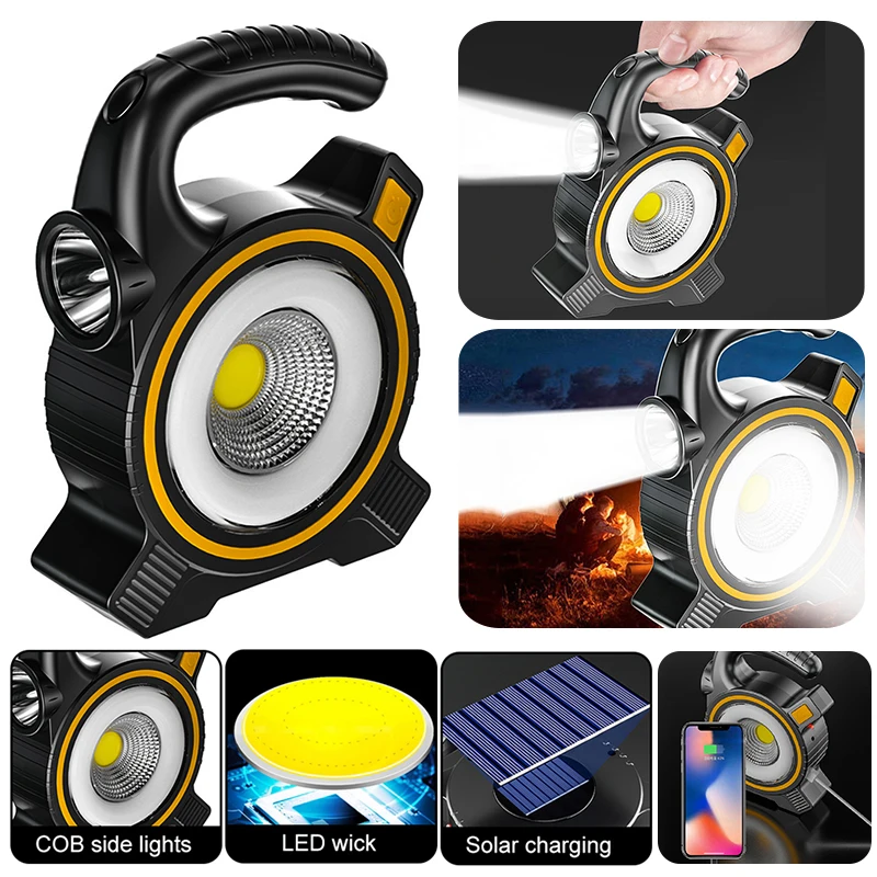 Solar Lantern Camping Light USB Charging LED Flashlight Portable Lantern Power Bank COB Work Lamp Emergency Outdoor Tent Lamp
Solar Lantern Camping Light USB Charging LED Flashlight Portable Lantern Power Bank COB Work Lamp Emergency Outdoor Tent Lamp