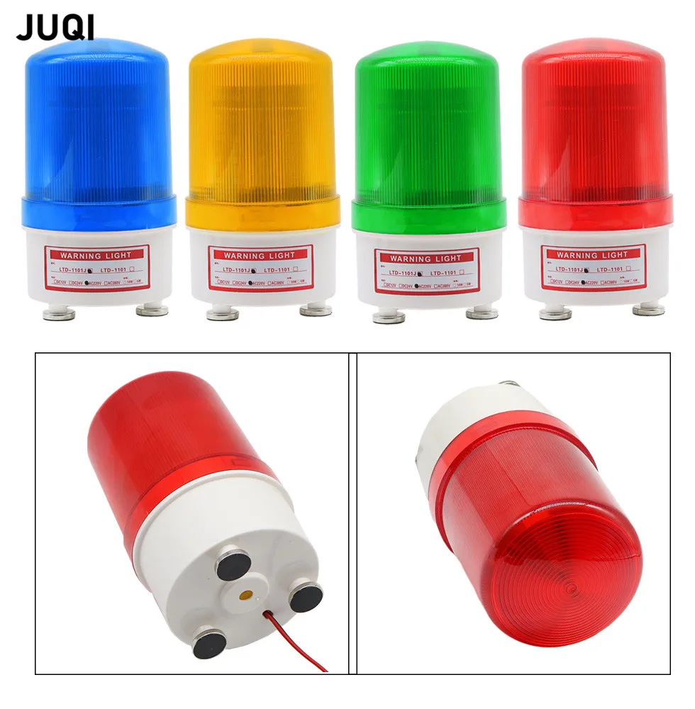 New LED-1101 strobe Alarm Lamp light siren 12V, 24V, 110V, 220V rotating warning light, strong magnetic base installation alarm
New LED-1101 strobe Alarm Lamp light siren 12V, 24V, 110V, 220V rotating warning light, strong magnetic base installation alarm