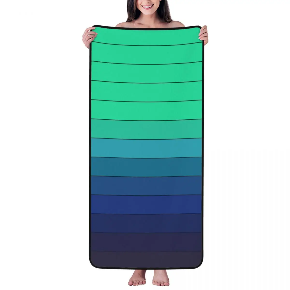 Green To Blue Color Gradual Change Beach Towel Microfiber Bath Towel Blanket for Camping Swim Pool Travel Beach Gym
Green To Blue Color Gradual Change Beach Towel Microfiber Bath Towel Blanket for Camping Swim Pool Travel Beach Gym