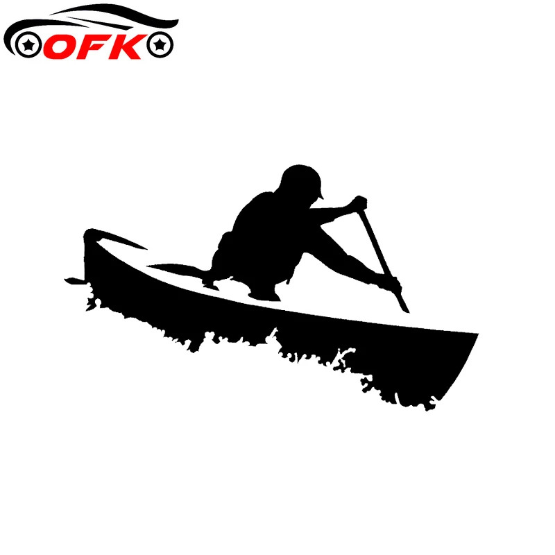 

Car Stickers Cute Canoe Decoration Accessories Creative Waterproof Suitable for Various Models, 15cm*9cm