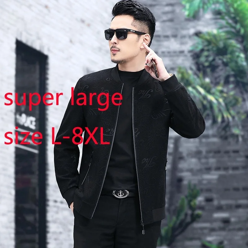 New Arrival Suepr Large Autumn Spring Fashion Men Oversize Casual Baseball Collar Printed Jacket Plus Size L-3XL4XL5XL6XL7XL8XL
New Arrival Suepr Large Autumn Spring Fashion Men Oversize Casual Baseball Collar Printed Jacket Plus Size L-3XL4XL5XL6XL7XL8XL
