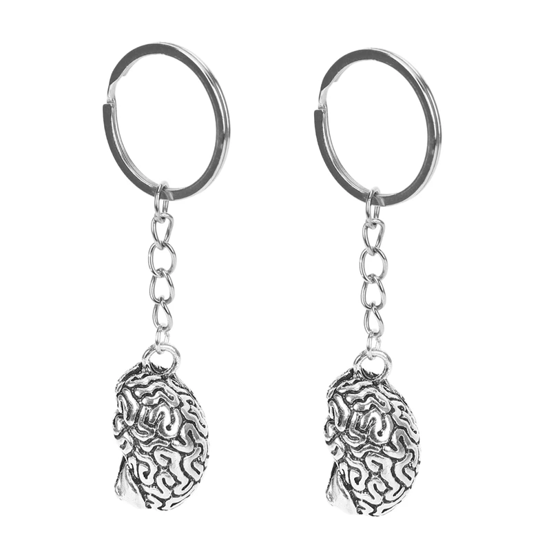 2X Brain Keychain Alloy Smart Brainiac IQ Key Ring Fob Chain Medicine Human
2X Brain Keychain Alloy Smart Brainiac IQ Key Ring Fob Chain Medicine Human