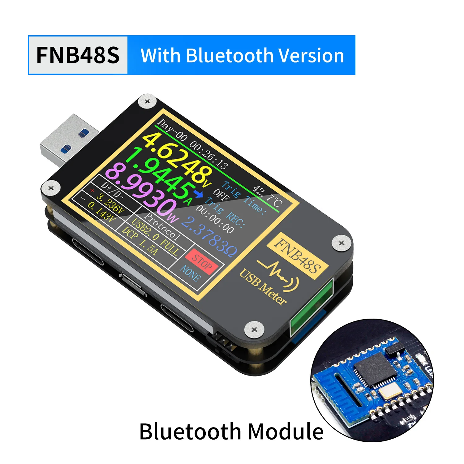 FNIRSI FNB48S USB-тестер для электроники
FNIRSI FNB48S USB-тестер для электроники