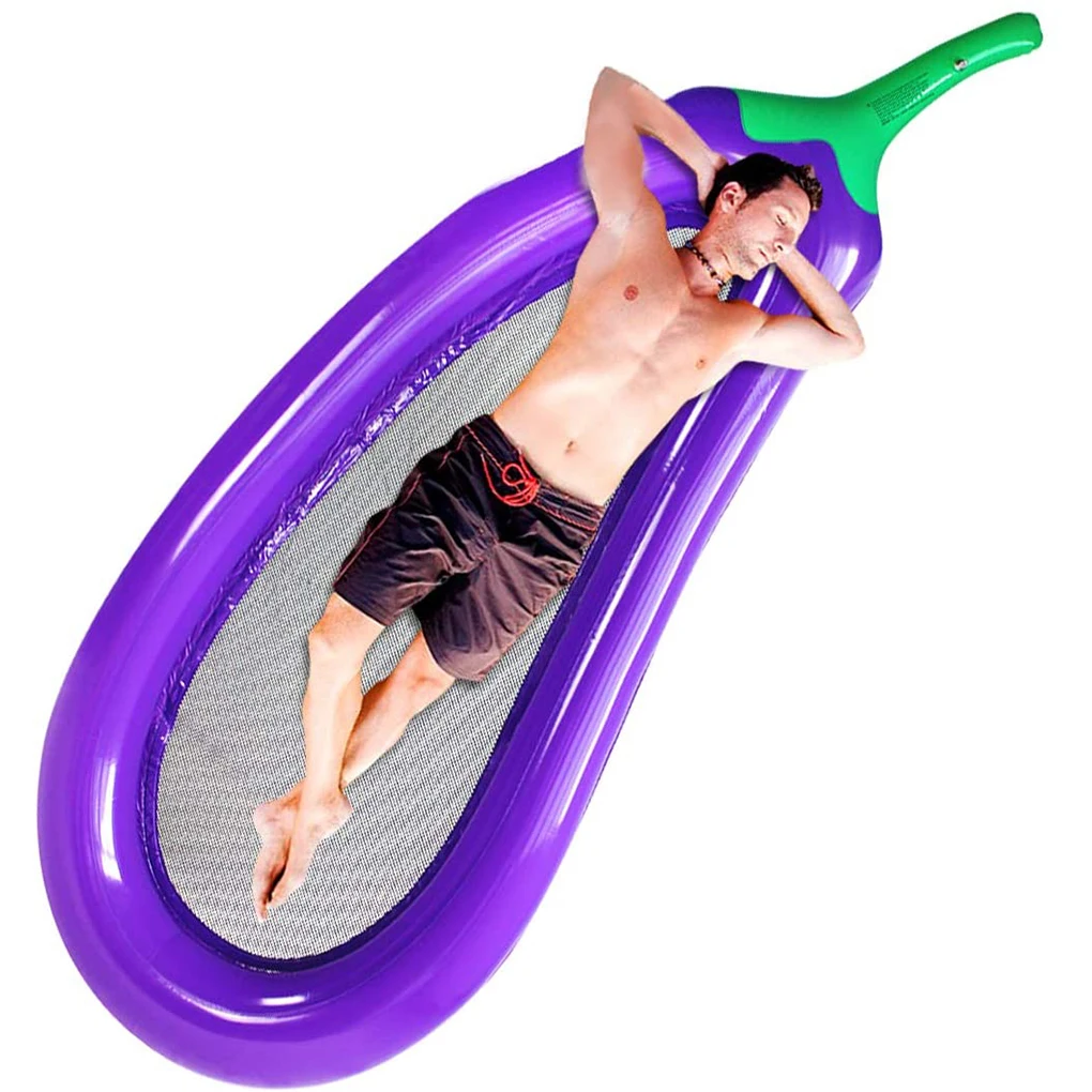 Надувной портативный бассейн-гамак в форме баклажана
Надувной портативный бассейн-гамак в форме баклажана