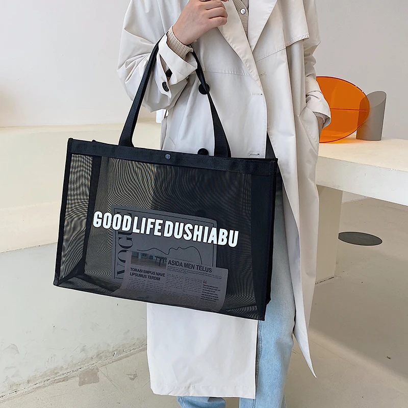 Large Capacity Tote Bag Fashion Women Handbags 2022 Nylon Big Shoulder Bag Hollow Summer Beach Casual Vaction Bag Ladies Handbag
Large Capacity Tote Bag Fashion Women Handbags 2022 Nylon Big Shoulder Bag Hollow Summer Beach Casual Vaction Bag Ladies Handbag