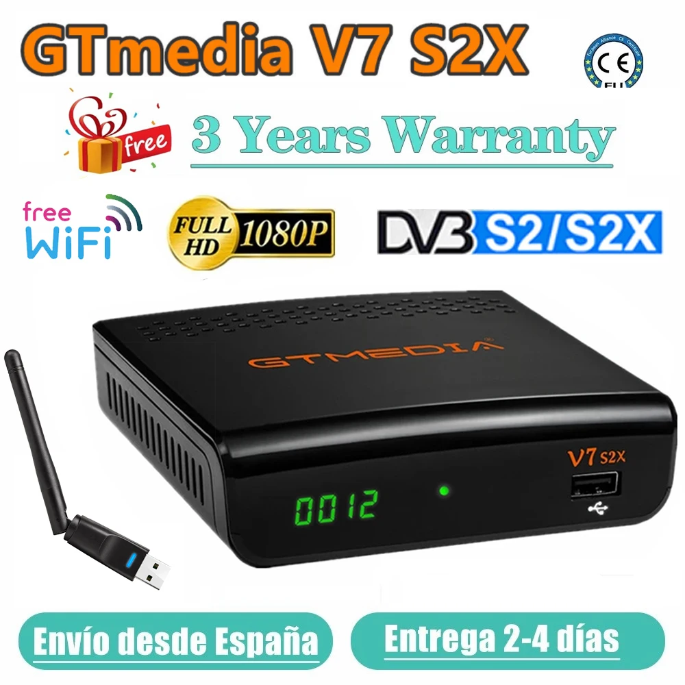 1080P GTmedia V7 S2x DVB-s2/S2X Satellite Receiver with USB Wifi free FTA Digital receptor upgrade gtmedia V7s hd Gtmedia V7s2x
1080P GTmedia V7 S2x DVB-s2/S2X Satellite Receiver with USB Wifi free FTA Digital receptor upgrade gtmedia V7s hd Gtmedia V7s2x