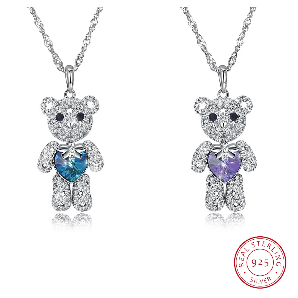 Lovely Bear Full Diamond Two-color Sterling Silver Necklace for Women Valentine's Day Anniversary Gift Fine Jewelry
Lovely Bear Full Diamond Two-color Sterling Silver Necklace for Women Valentine's Day Anniversary Gift Fine Jewelry
