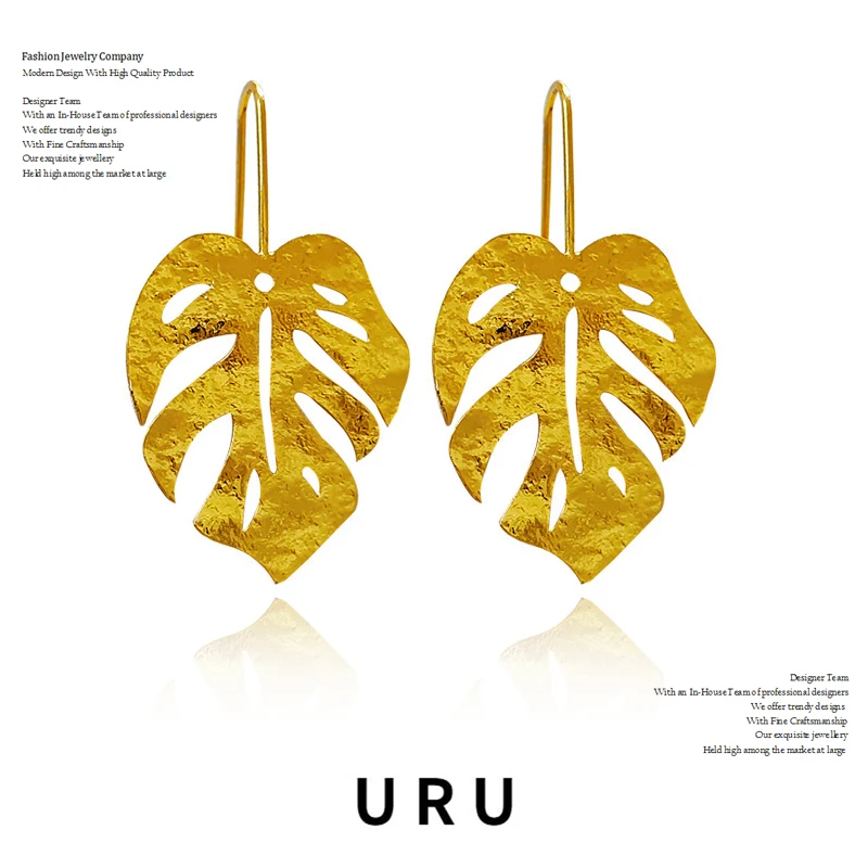 Modern Jewelry Leaves Earrings 2022 New Trend Gold Color Vintage Temperament Drop Earrings For Women Party Gifts
Modern Jewelry Leaves Earrings 2022 New Trend Gold Color Vintage Temperament Drop Earrings For Women Party Gifts