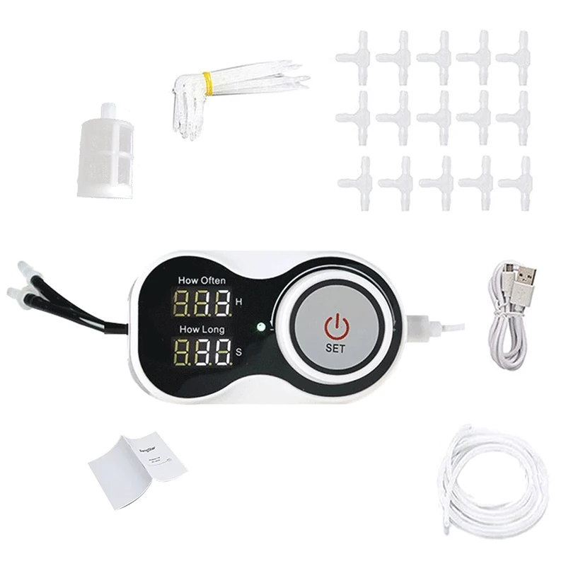 Drip Irrigation System Automatic Timer Watering Device Garden Water Pump Controller For Potted Plant Flower
Drip Irrigation System Automatic Timer Watering Device Garden Water Pump Controller For Potted Plant Flower