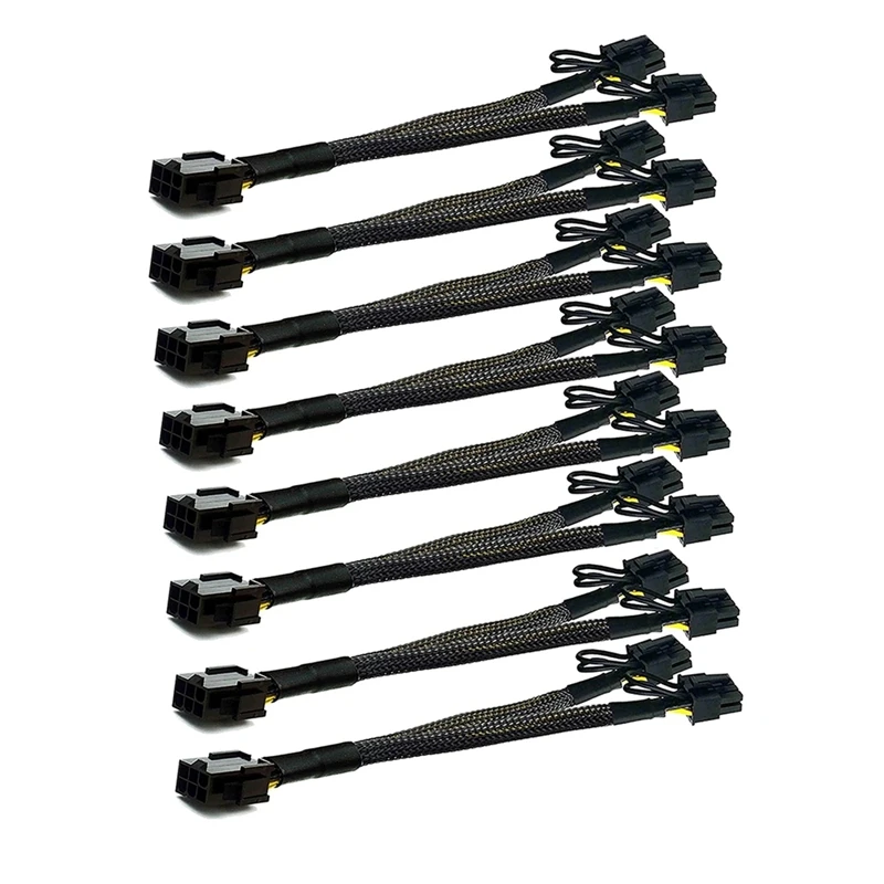 8Pc PCI-E 6 Pin To Dual Pcie 8 Pin (6+2) Image Card PCI Express Power Adapter GPU VGA Y-Splitter Extension Cable
8Pc PCI-E 6 Pin To Dual Pcie 8 Pin (6+2) Image Card PCI Express Power Adapter GPU VGA Y-Splitter Extension Cable