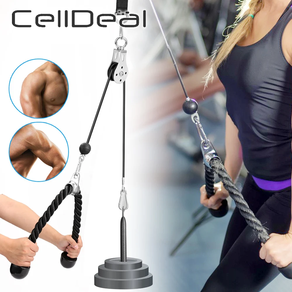 DIY Pulley Cable Machine Attachment System Lifting Arm Biceps Triceps Blaster Hand Strength Gym Sport Fitness Equipment
DIY Pulley Cable Machine Attachment System Lifting Arm Biceps Triceps Blaster Hand Strength Gym Sport Fitness Equipment