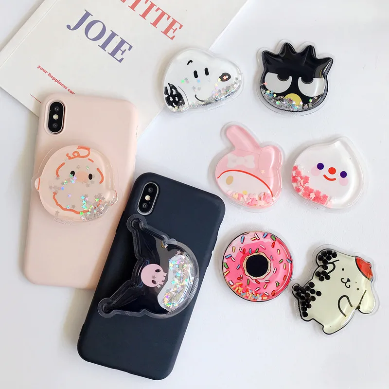 Kawaii Sanrios аниме Kuromi Quicksand Stand мультфильм милый ПВХ подставка для телефона патч Quicksand My Melody Cinnamoroll Kt Cat Lazy Stand 
Kawaii Sanrios аниме Kuromi Quicksand Stand мультфильм милый ПВХ подставка для телефона патч Quicksand My Melody Cinnamoroll Kt Cat Lazy Stand