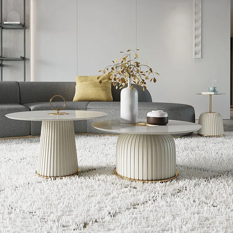 Light luxury round coffee table modern minimalist small apartment slate size round table designer creative Nordic furniture
Light luxury round coffee table modern minimalist small apartment slate size round table designer creative Nordic furniture