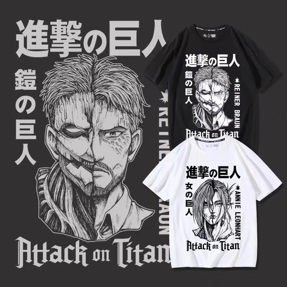 Attack on Titan Anime T-shirts Manga Graphic Men Cotton Oversized Short Sleeve Tee Women Top Summer Streetwear Couple Clothing
Attack on Titan Anime T-shirts Manga Graphic Men Cotton Oversized Short Sleeve Tee Women Top Summer Streetwear Couple Clothing