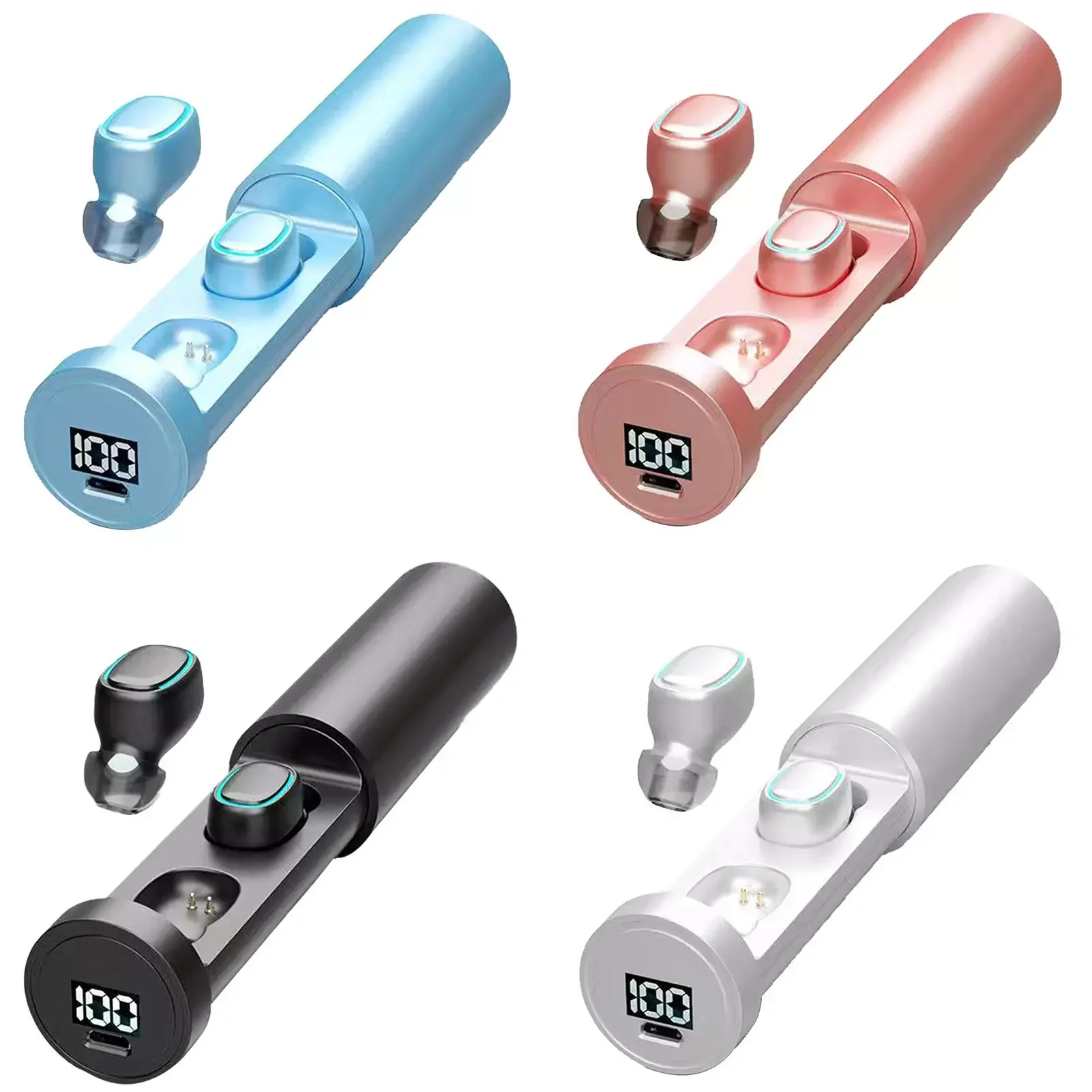 TWS-202 Mini Wireless Bluetooth 5.0 Touch Stereo Earphone Sport Earbuds Mini In-ear Sports Running Headset
TWS-202 Mini Wireless Bluetooth 5.0 Touch Stereo Earphone Sport Earbuds Mini In-ear Sports Running Headset