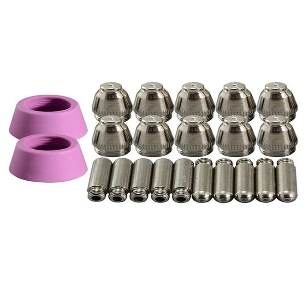 22pcs Plasma Cutter Torch Consumables Kit For AG-60 For SG-55 New Plasma Cutting Torch Spare Parts Replacement
22pcs Plasma Cutter Torch Consumables Kit For AG-60 For SG-55 New Plasma Cutting Torch Spare Parts Replacement