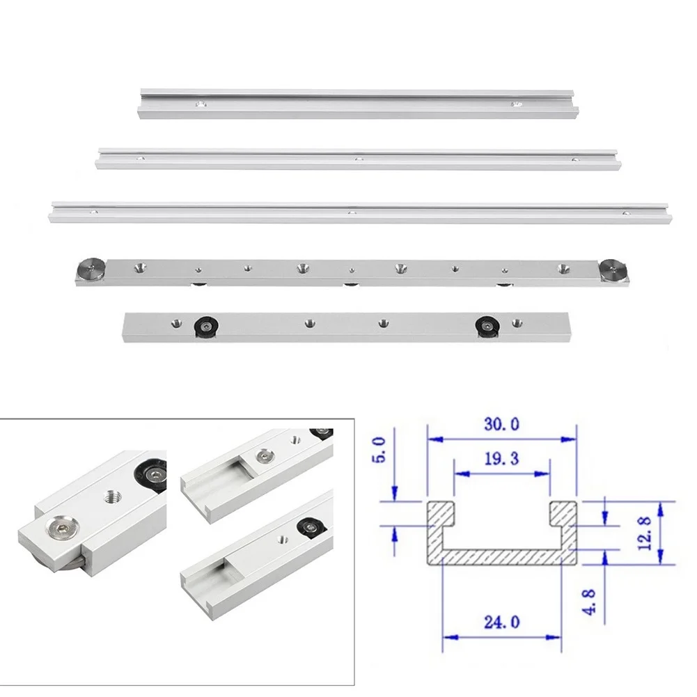 Table Saw Miter T track Tool T-Slot 1pc 30mm Aluminium Alloy Miter Bar Miter Track Silver Slider Durable Quality
Table Saw Miter T track Tool T-Slot 1pc 30mm Aluminium Alloy Miter Bar Miter Track Silver Slider Durable Quality