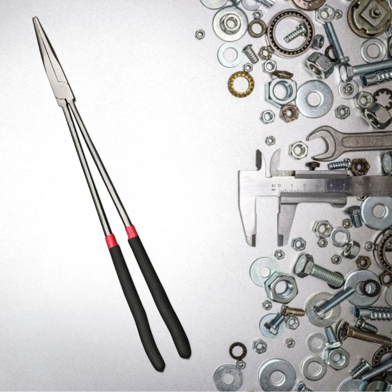 L69A 16in Long Nose Plier Multi-purpose Pliers Straight Nose/25Degree/45 Degree Bend
L69A 16in Long Nose Plier Multi-purpose Pliers Straight Nose/25Degree/45 Degree Bend