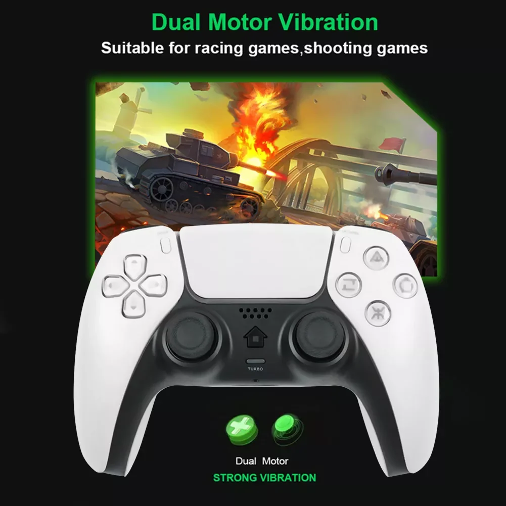 Wireless Game Controller for PS4 Console Bluetooth-compatible Dual Motor Vibration 6 Axis Gyro Function Gamepads
Wireless Game Controller for PS4 Console Bluetooth-compatible Dual Motor Vibration 6 Axis Gyro Function Gamepads