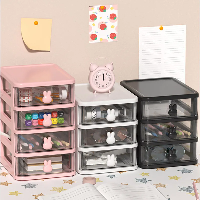 Kawaii Rabbit Plastic Storage Cabinet Make-ups Stationery Office Supplies Organization Student Desk Storage Pen Holder Boxes
Kawaii Rabbit Plastic Storage Cabinet Make-ups Stationery Office Supplies Organization Student Desk Storage Pen Holder Boxes