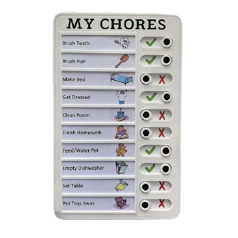 4X My Chores Checklist Memo Plastic Board, Detachable And Reusable Creative Memo Checklist For Check Items And Form
4X My Chores Checklist Memo Plastic Board, Detachable And Reusable Creative Memo Checklist For Check Items And Form