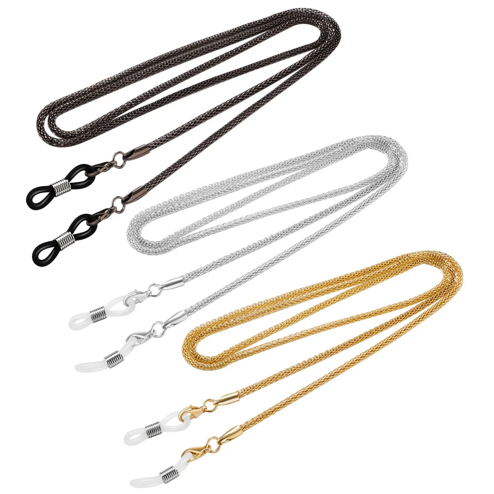 3pcs Eye Glasses String Holder Chain Eyeglass Lanyards Straps Cords for Men and Glasses Holders Necklace Black Silver
3pcs Eye Glasses String Holder Chain Eyeglass Lanyards Straps Cords for Men and Glasses Holders Necklace Black Silver