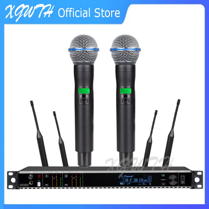 True Diversity AD4D Digital Wireless Microphone System Beta58 Dynamic Condenser Capsule Handheld Karaoke Mic 4 Antenna DJ Stage
True Diversity AD4D Digital Wireless Microphone System Beta58 Dynamic Condenser Capsule Handheld Karaoke Mic 4 Antenna DJ Stage