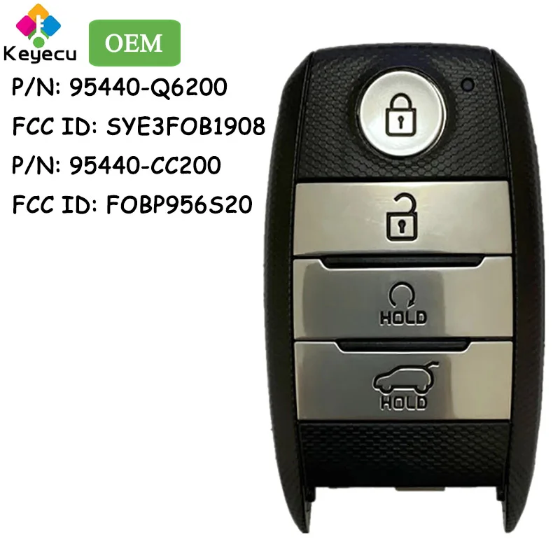 KEYECU OEM Smart Remote Car Key With 4 Buttons Fob for Kia Sonet 2021 FOBP956S20 95440-CC200 Seltos 2020 95440-Q6200 SYE3FOB1908
KEYECU OEM Smart Remote Car Key With 4 Buttons Fob for Kia Sonet 2021 FOBP956S20 95440-CC200 Seltos 2020 95440-Q6200 SYE3FOB1908